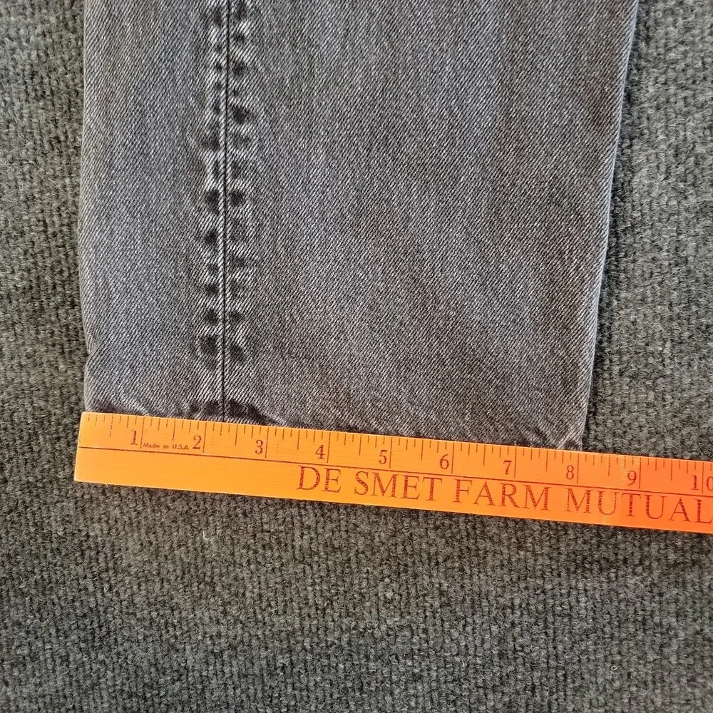 Levi's 501 Jeans Black Men’s 33x30 Straight Button Fly Fading Charcoal Black